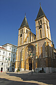 Kathedrale des Herzens Jesu oder Kathedrale von Sarajevo; Sarajevo Muslimisch-kroatische Föderation Bosnien und Herzegowina.