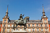 Equestrian Statue Of King Felipe Iii; Madrid Spain