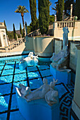 Hearst Castle A Mediterranean Style Mansion Atop A Hill Near San Simeon; California United States Of America