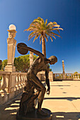 A Statue At Hearst Castle A Mediterranean Style Mansion Atop A Hill Near San Simeon; California United States Of America