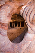 Ruinen der nabatäischen Stadt; Petra Jordanien