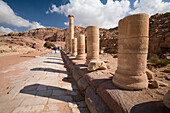 Ruinen der nabatäischen Stadt; Petra Jordanien