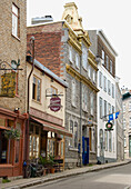 Street Scene In Old Quebec; Quebec City Quebec Canada