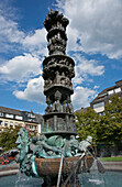 Fountain On Goerres Platz Square; Koblenz Rhineland-Palatinate Germany