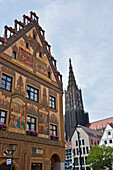 Town Hall And Ulm Muenster; Ulm Baden-Wurtenburg Germany