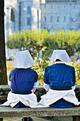 Nuns In Prayer Sanctuary Of Our Lady Of Lourdes; Lourdes Hautes-Pyrenees France