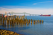 Astoria Bridge And Columbia River; Astoria Oregon United States Of America