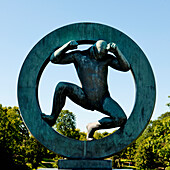 Skulptur im Frogner Park Vigeland Skulpturenpark; Oslo Norwegen