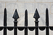 Wrought Iron Fence Detail, Bunker Hill Monument, Charlestown, Boston, Massachusetts, USA