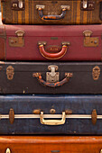 Stapel von Vintage-Koffern
