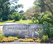 Steinschild, Swarthmore College, Swarthmore, Pennsylvania, USA