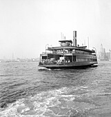 Ferry Boat transporting Traffic between New York City, New York and New Jersey, USA, Dorothea Lange, U.S. Office of War Information/U.S. Farm Security Administration, July 1939