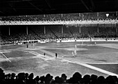 Philadelphia Athletics gegen New York Giants, Spiel 1 der Baseball-Weltmeisterschaft, Polo Grounds, New York City, New York, USA, Bain News Service, 9. Oktober 1913