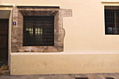 Building Exterior with Iron Bars on Window, Valencia, Spain