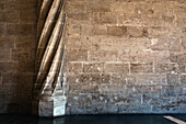 Column Detail, Hall of Columns, Lonja de la Seda, The Silk Exchange, Valencia, Spain