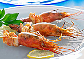 Boiled rock lobster (Maldives)