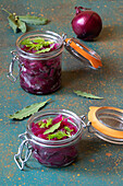 Sweet and sour pickled red onions