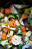 Ingredients for vegetable stock
