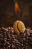 Coffee beans and coffee cookies