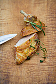 Roasted chicken with herbs