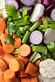 Chopped vegetables (picture-filling)