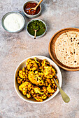 Curry-Blumenkohl mit Erdnüssen aus dem Air Fryer