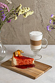 Cheesecake and Cafe Latte