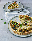 Vegetable quiche with short crust pastry