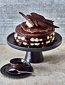 Creamcheese brownie cake with chocolate ganache