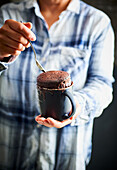 Chocolate mug cupcake