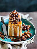 Chai parfait with fig spice syrup