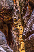 Entrance Treasury, Petra, Jordan. Built by Nabataeans in 100 BC