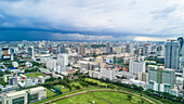 Bangkok, Thailand. Blick über das Stadtzentrum von Bangkok, Thailand.