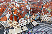 Blick von der Spitze des Alten Rathauses in Prag, Tschechische Republik
