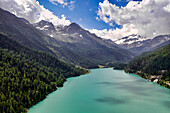 Italy, Stelvio National Park, Val Martello (Martello Valley) artificial lake