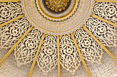 Sintra, Portugal. Monserrate Palace interior. Ceiling detail