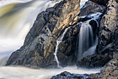 Usa, Maryland. Great Falls Overlook, Potomac River, Long Exposure of the Water of the Potomac