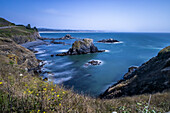 Usa, Oregon, Newport. Coast Surrounding Yaquina Head Lighthouse