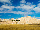 South Dakota, Badlands National Park. Mixed-grass Prairie and Badlands rock formations