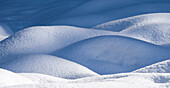 USA, Washington State, Cle Elum, Kittitas County. Snow mounds in winter.