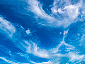 USA, Washington State, Palouse with blue sky and dramatic cloud formation