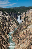 Untere Yellowstone-Fälle, Grand Canyon of the Yellowstone, Yellowstone-Nationalpark, Wyoming, USA