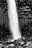 Iceland, Svartifoss, Vatnajokull National Park.