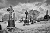 Celtic crosses, common in Ireland. County Mayo, Ireland.