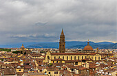 Stadtansicht vom Palazzo Vecchio. Toskana, Italien.