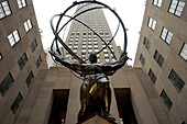 Die Atlas-Statue im Rockefeller Center