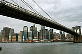 The Brooklyn Bridge And Lower Manhattan