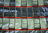 Glasgebäude im Sony Center, Berlin, Deutschland