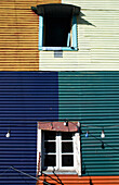 Farbiges Haus, La Boca, Buenos Aires, Argentinien; La Boca, Buenos Aires, Argentinien