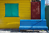 Blaue Bank, La Boca, Buenos Aires, Argentinien; La Boca, Buenos Aires, Argentinien